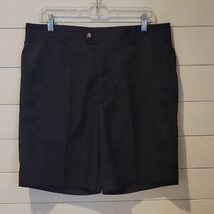 DONALD ROSS FLAT FRONT SHORTS  35  BLACK